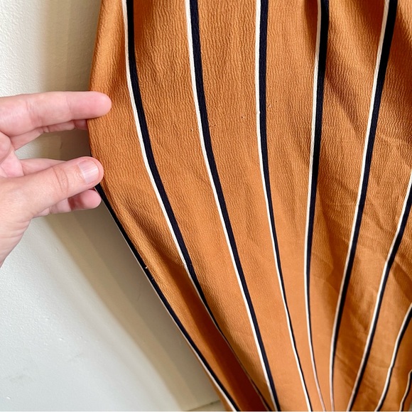 Striped Side Buckle Wide Leg Jumpsuit - Picture 6 of 8